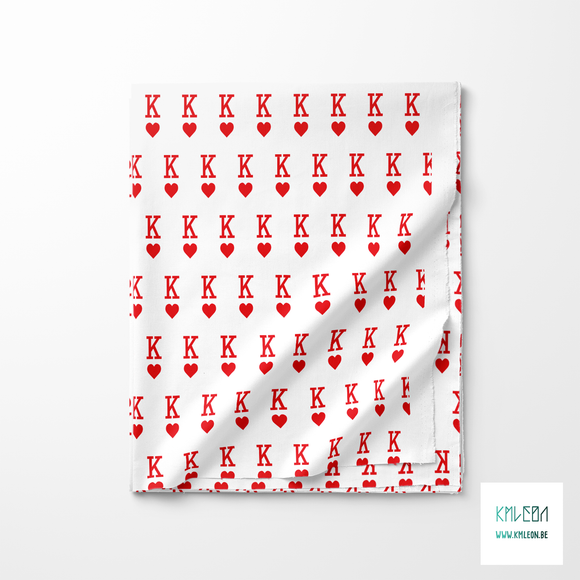 King of hearts fabric