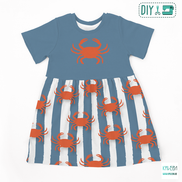 Crabs cut and sew dress