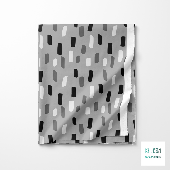 Grey irregular stripes fabric