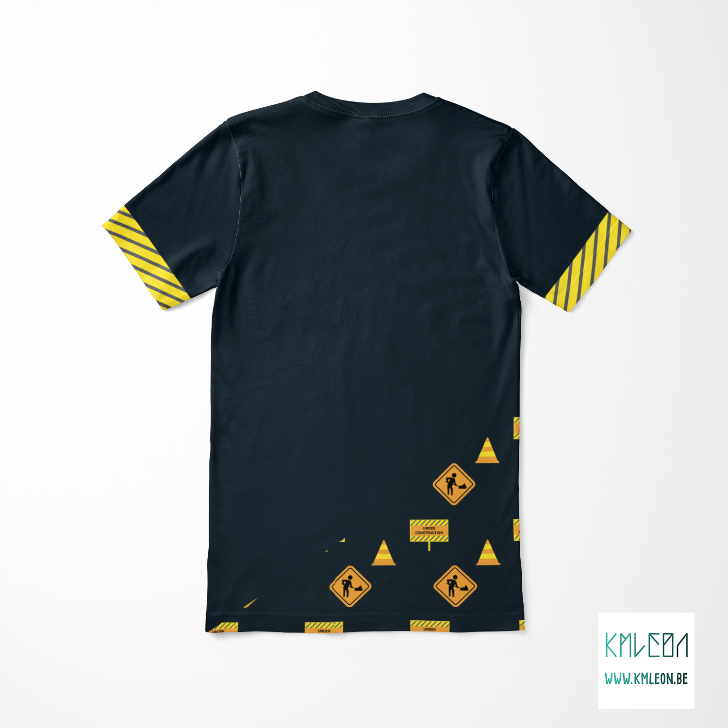 Bouwkraan knip en stik t-shirt ©