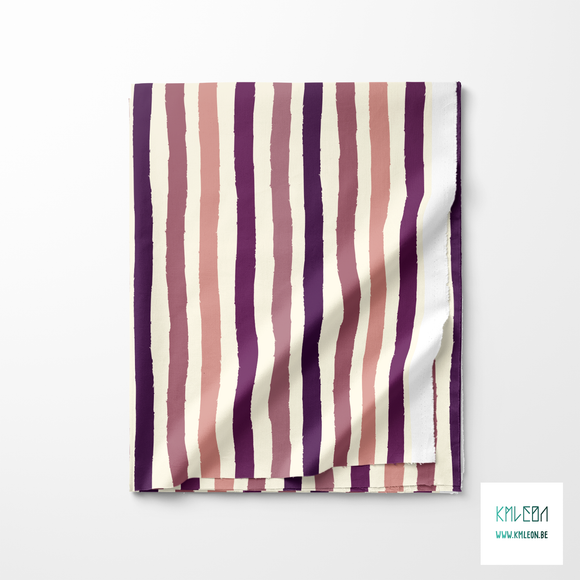 Pink and purple stripes fabric