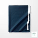 Solid midnight teal fabric