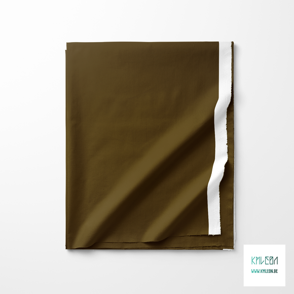 Solid mikado brown fabric