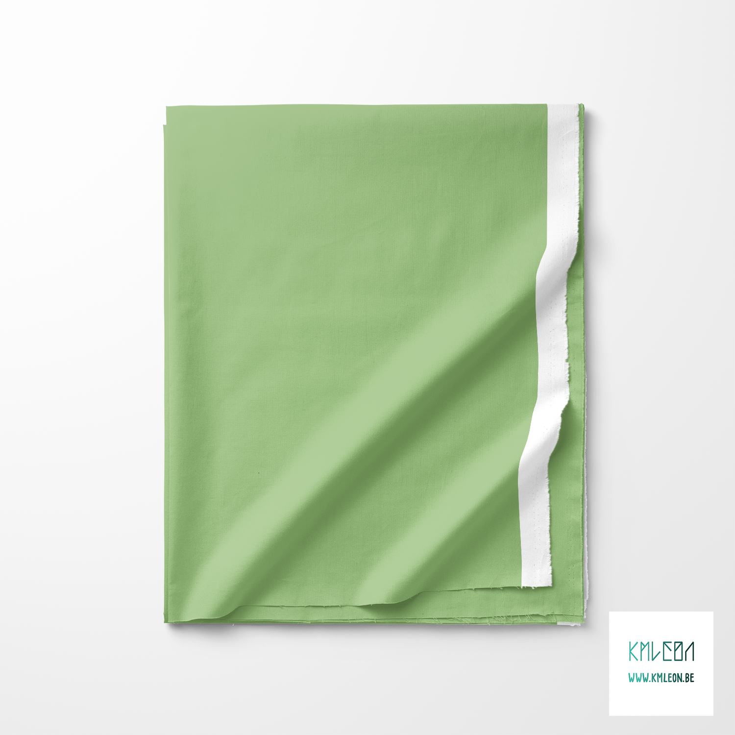 Solid Norway green fabric