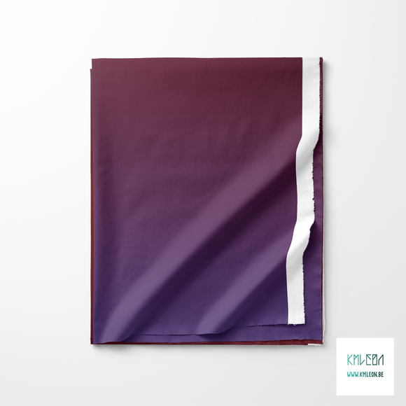 Blue and burgundy gradient fabric