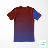 Ombrékleuren knip en stik t-shirt ©