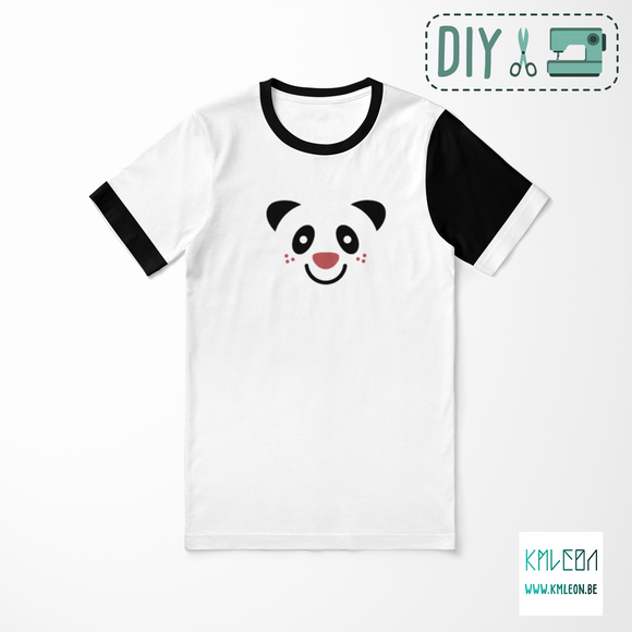 Pandas cut and sew t-shirt