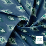 Peacock feathers fabric