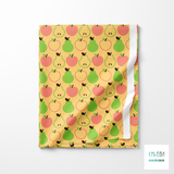 Peaches and pears fabric