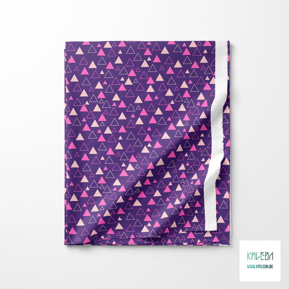 Pink triangles fabric