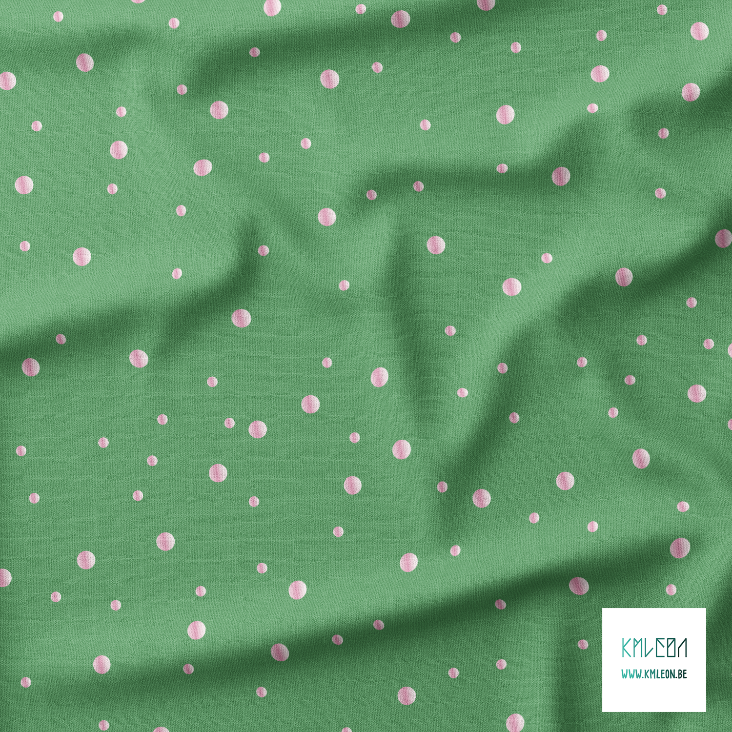 Pink dots fabric