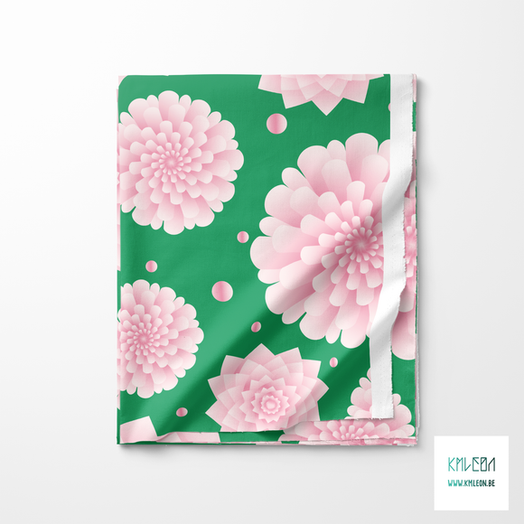 Pink 3D flowers
