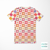 Smileys and flowers cut and sew t-shirt