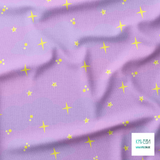 Stars, cheese and clouds fabric