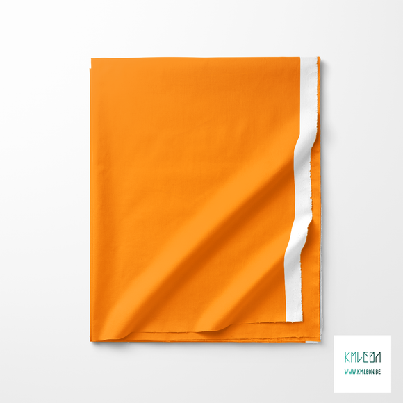 Solid tangerine orange fabric
