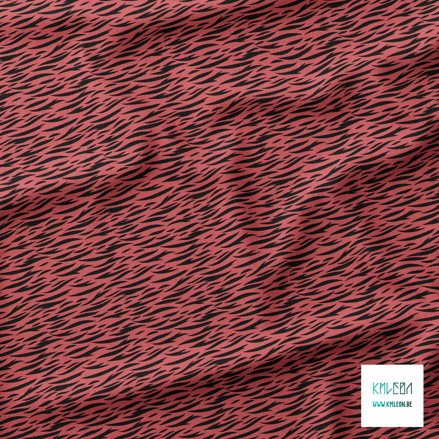 Black tiger stripes fabric