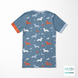 Dachshund cut and sew t-shirt