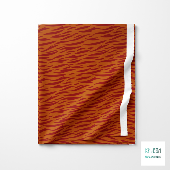 Brown tiger stripes fabric