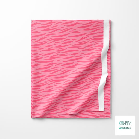 Pink tiger stripes fabric
