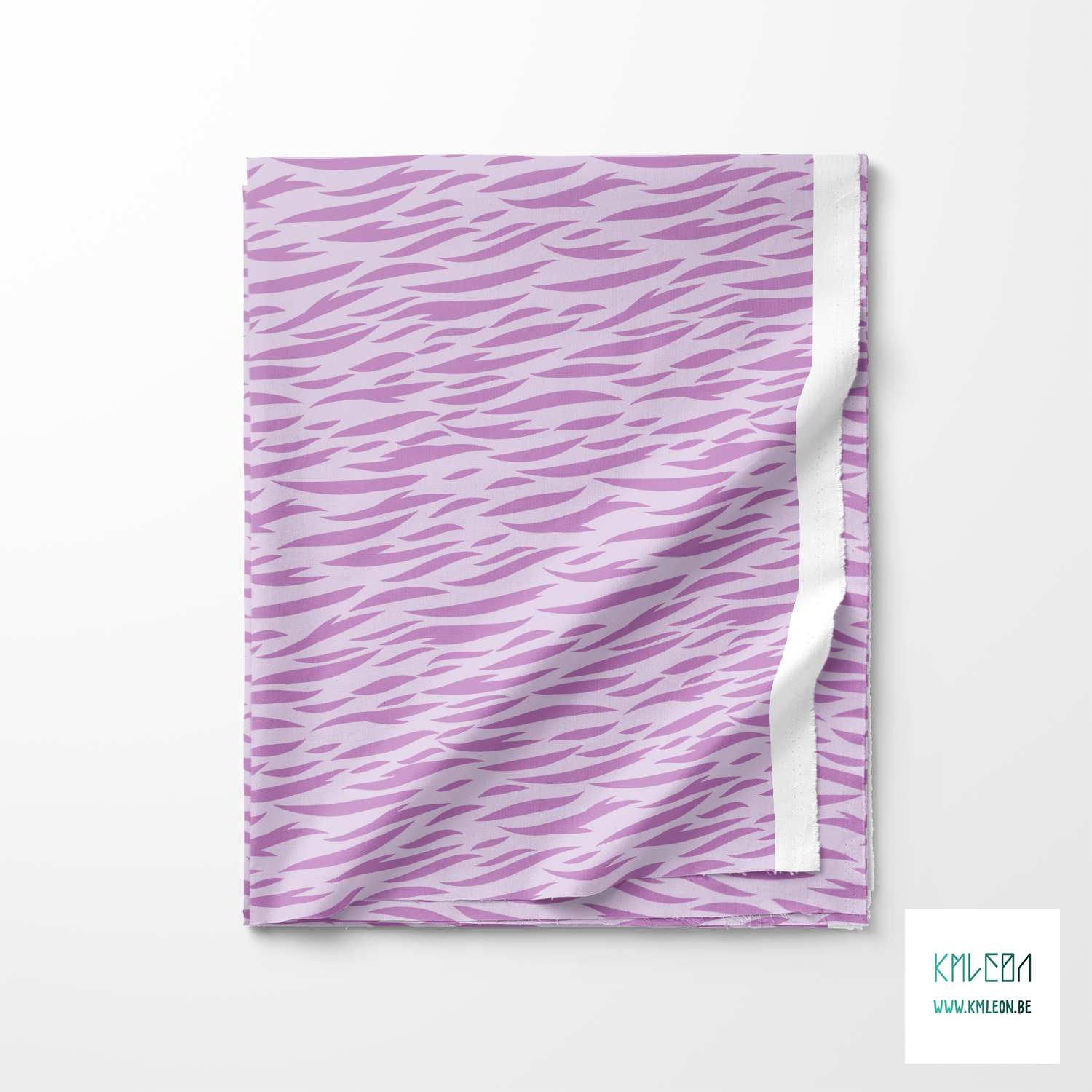 Purple tiger stripes fabric