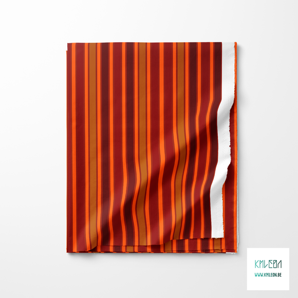 Brown vertical stripes fabric