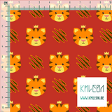 Baby tigers and paw scratches fabric