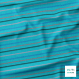 Soft horizontal stripes in black, pink, blue and red fabric