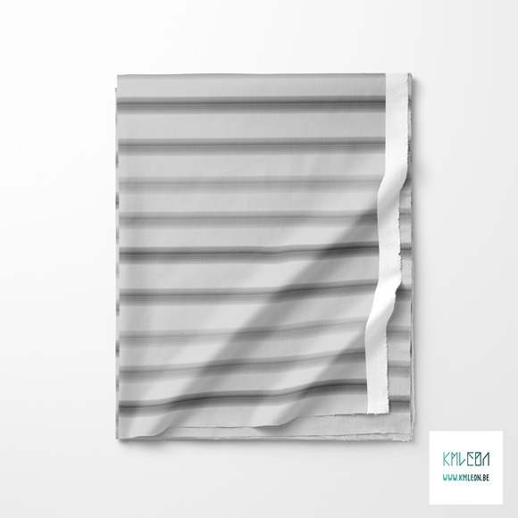 Soft horizontal stripes in grey fabric