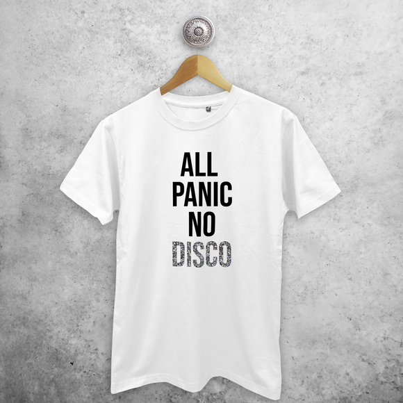 'All panic, no disco' volwassene shirt