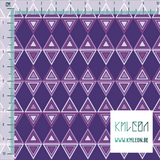Purple triangles fabric