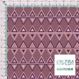 Pink and purple triangles fabric