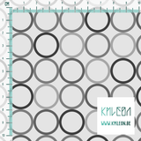 Random grey circles fabric