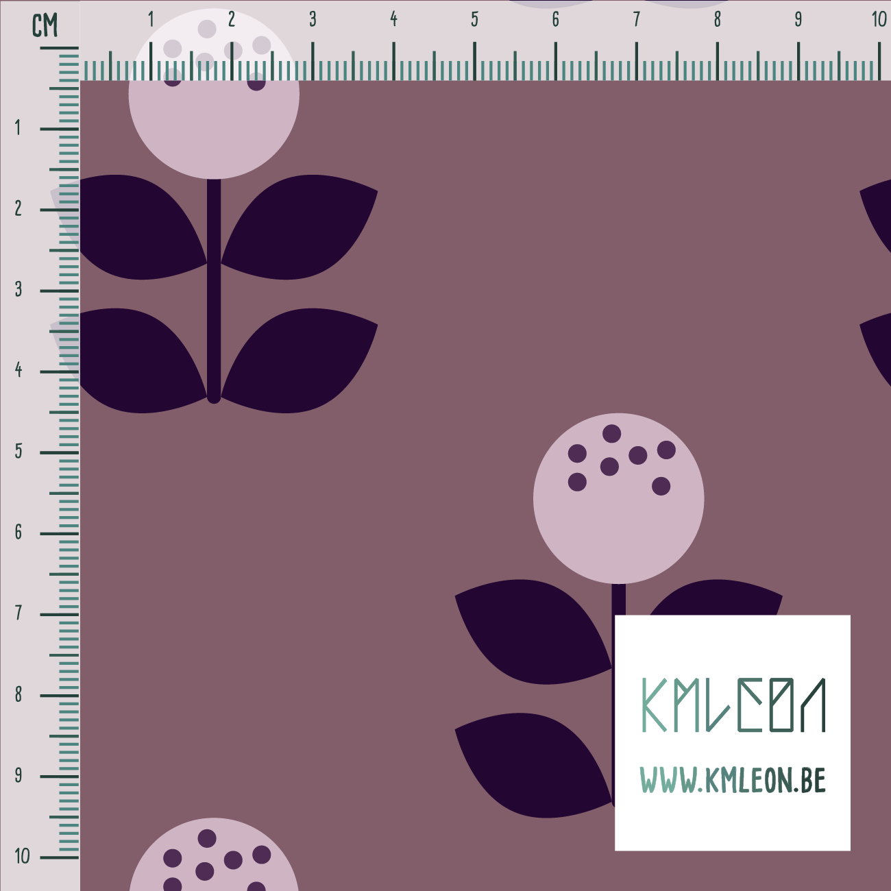 Large pink and purple flowers fabric