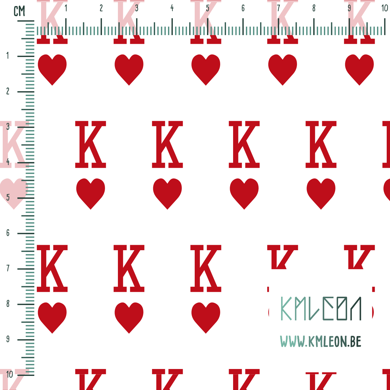 King of hearts fabric