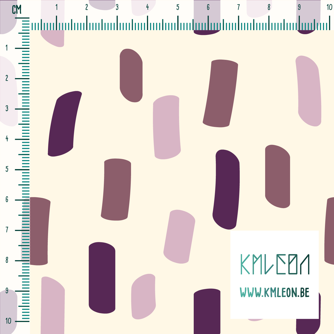 Purple and pink irregular stripes fabric