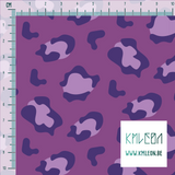 Purple leopard print fabric