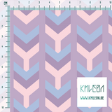 Purple, blue and pink arrows fabric
