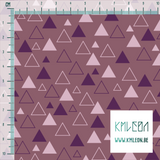 Pink and purple triangles fabric