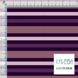 Horizontal stripes in pink and purple fabric
