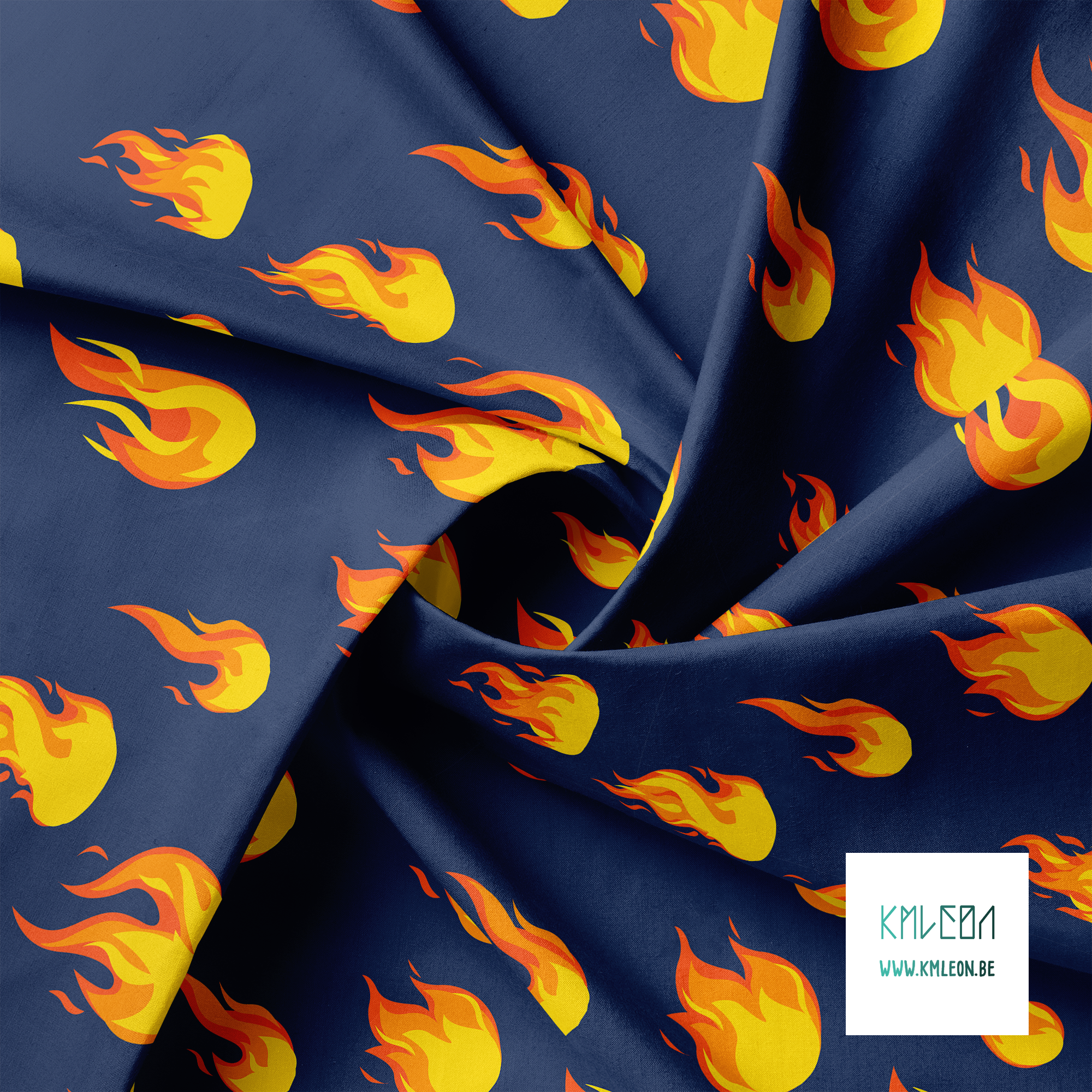 Flames fabric