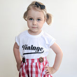 'Vintage' kids shortsleeve shirt