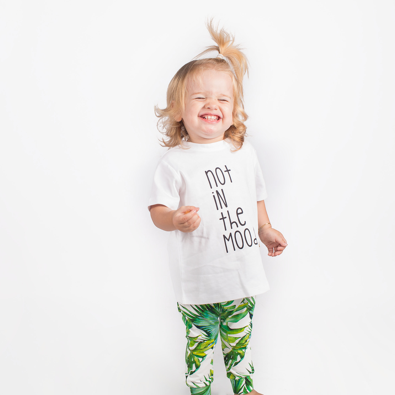 'Not in the mood' baby shortsleeve shirt