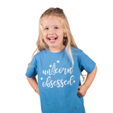 'Unicorn obsessed' kind shirt met korte mouwen