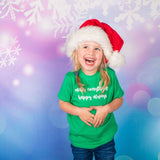 'Merry everything, Happy always' baby shortsleeve shirt