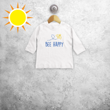 Bee happy' magisch baby shirt met lange mouwen