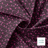Pink leaves fabric