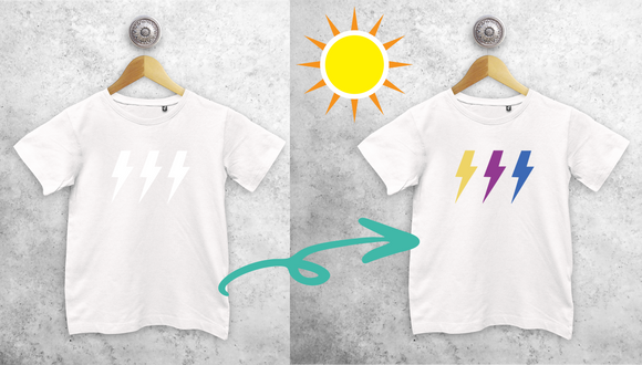 Lightening bolts magic kids shortsleeve shirt