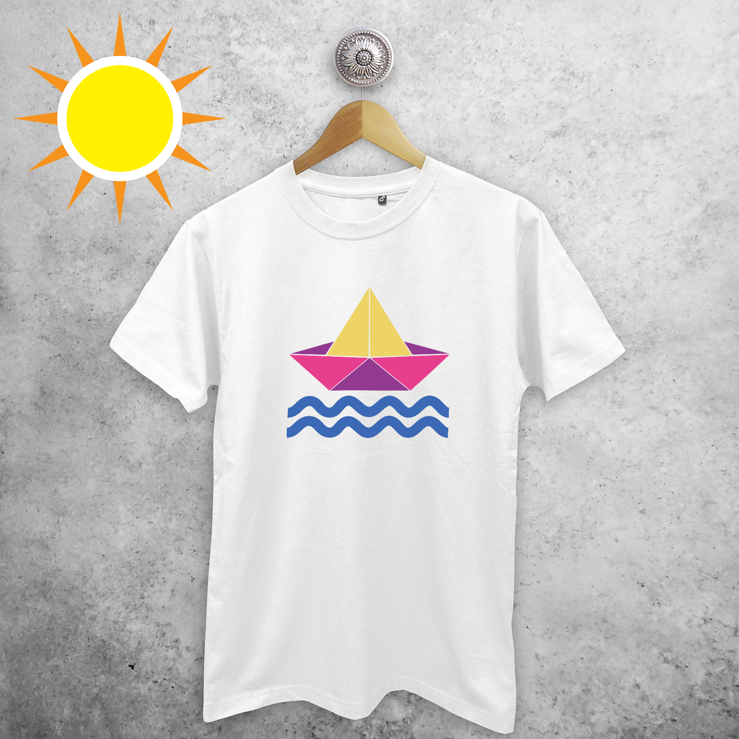 Boat and waves magic adult shirt