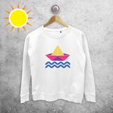 Boat and waves magic sweater
