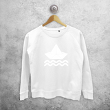 Boat and waves magic sweater